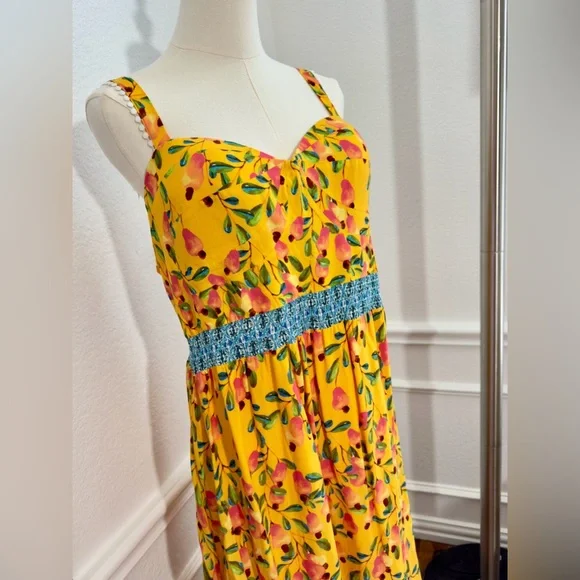 chinese dress ladies Yellow Cross Over Maxi Dress – FARM Rio